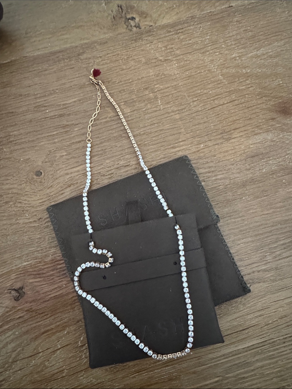 Shashi Tennis Necklace - gold
